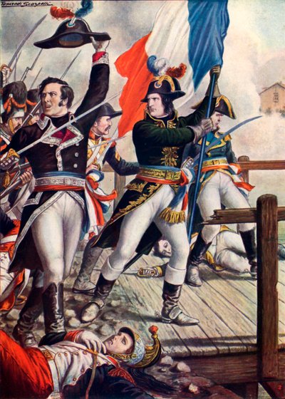 Napoleon Bonaparte at the Battle of Arcole by Tancredi Scarpelli